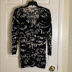 Black and White Cardigan